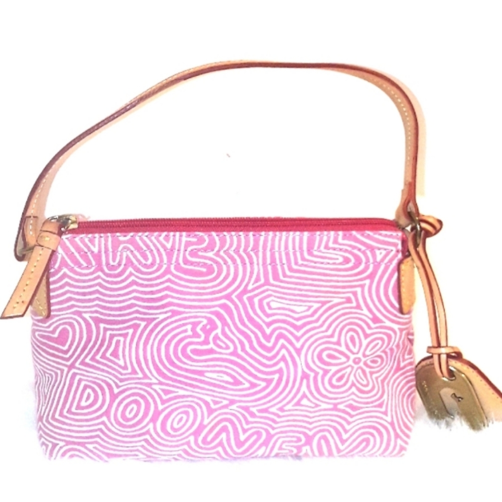 Dooney & Bourke mini pink and white handbags